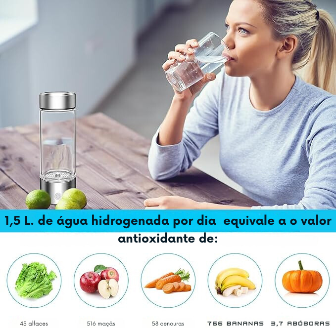 GARRAFA HIDRO VITAL - Enriquecedora de água potável