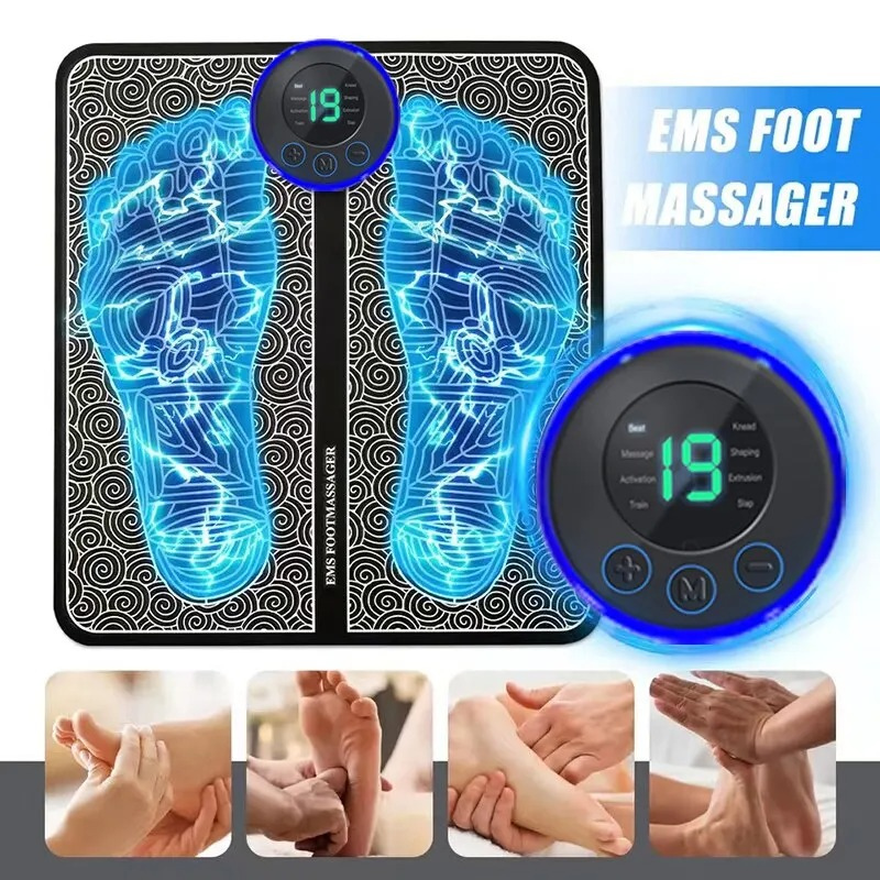 Tapete Massageador De Pés Elétrico e Recarregável Premium FastJoy