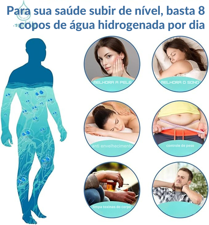 GARRAFA HIDRO VITAL - Enriquecedora de água potável