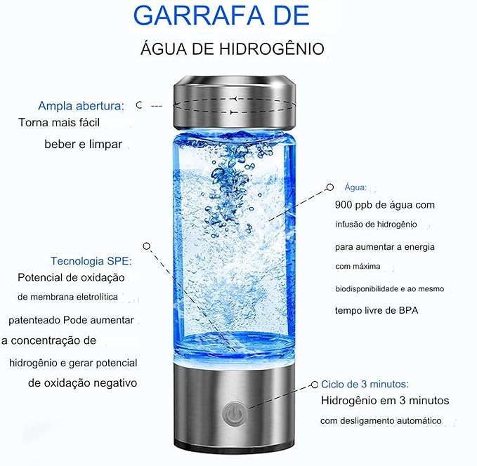 GARRAFA HIDRO VITAL - Enriquecedora de água potável