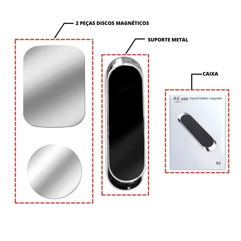 Suporte Magnético Veícular para Celular