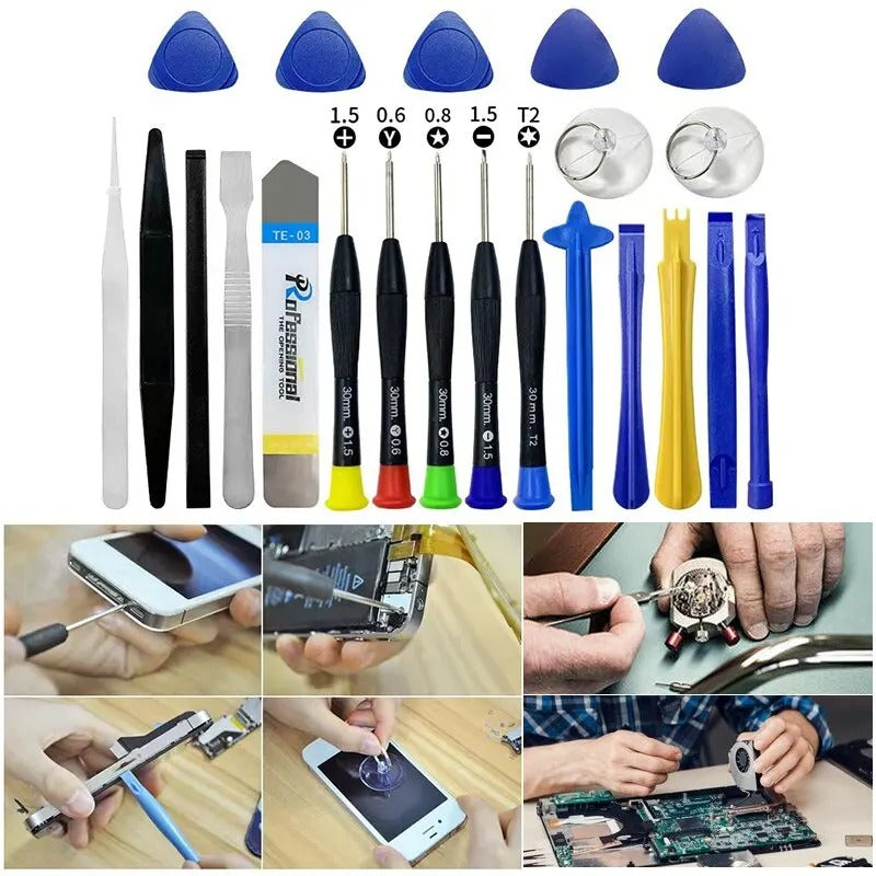 Ferramenta para reparos de  Celular, iPad, Laptop,22 em 1.